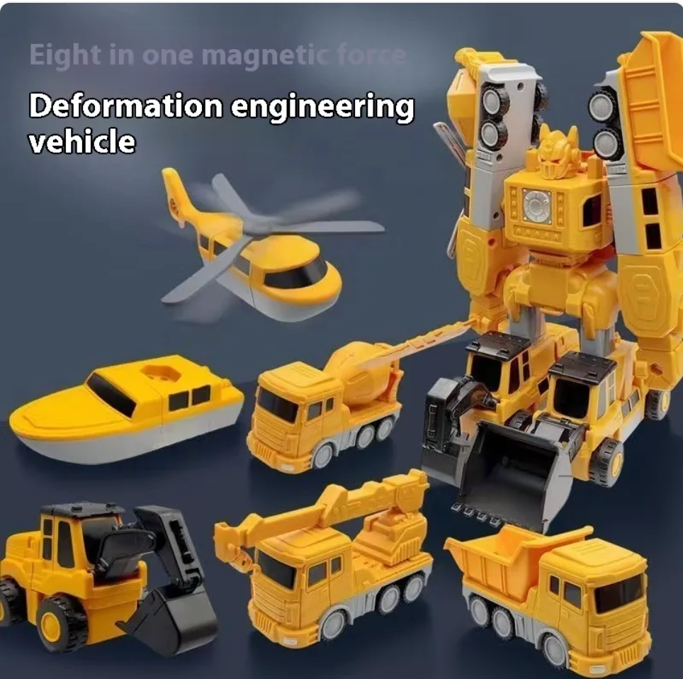 35-Piece Magnetic Building Blocks Set – Engineering & Military Series for Kids