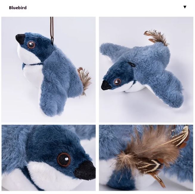 Flapping Bird Cat Toy – Self-Moving Electronic Feather Toy for Cats