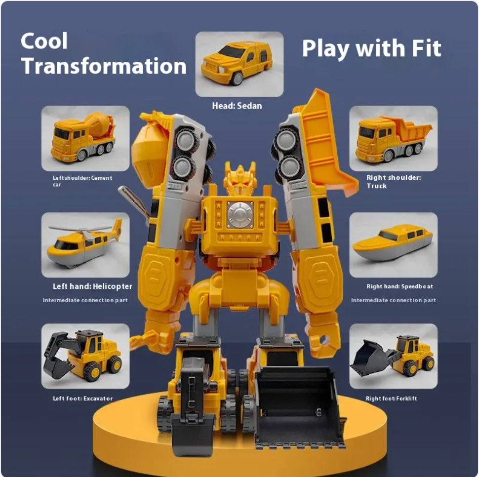 35-Piece Magnetic Building Blocks Set – Engineering & Military Series for Kids