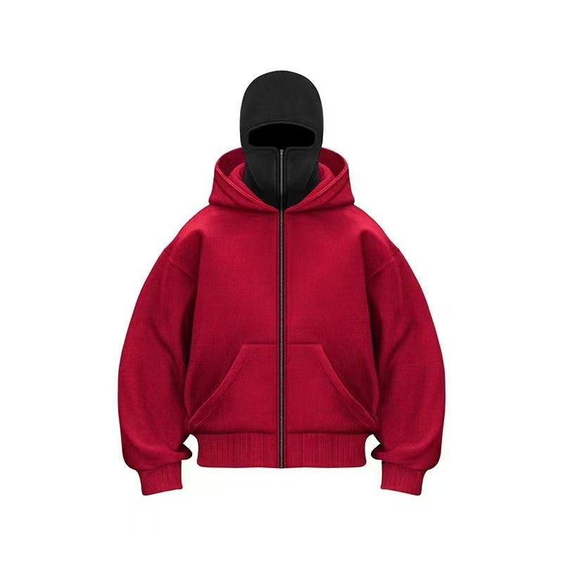 Men's Hooded Zip-Up Baseball Jacket – Lightweight Casual Hoodie (S–3XL)