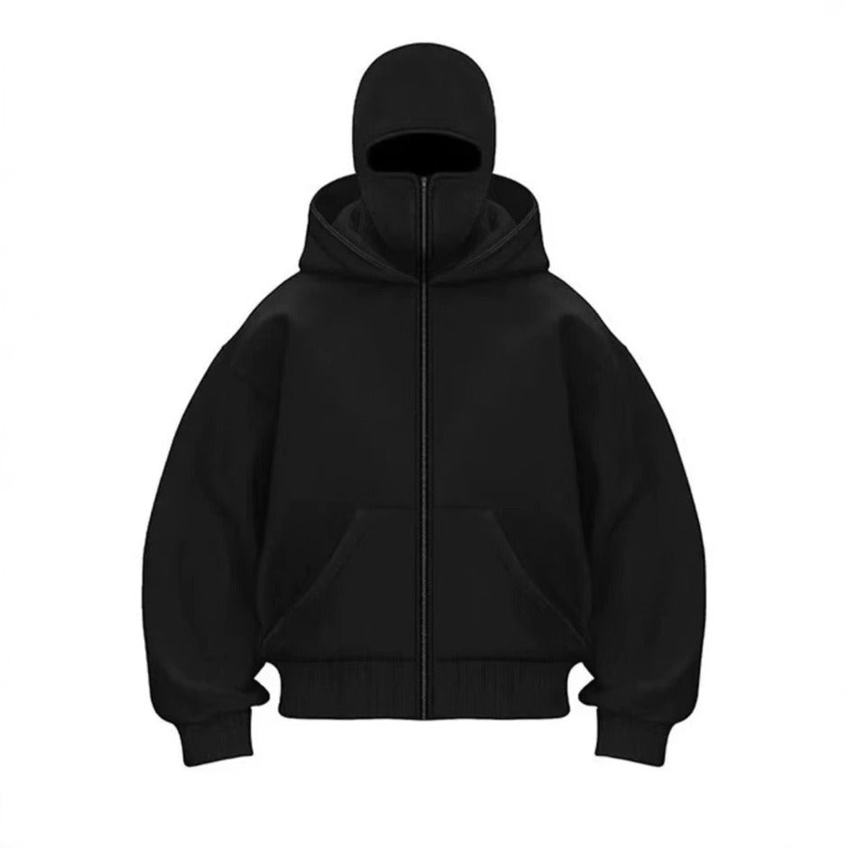 Men's Hooded Zip-Up Baseball Jacket – Lightweight Casual Hoodie (S–3XL)