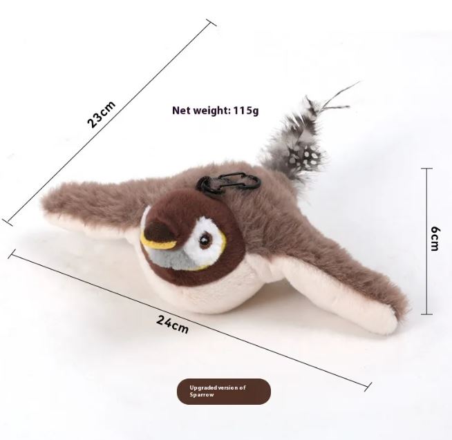 Flapping Bird Cat Toy – Self-Moving Electronic Feather Toy for Cats