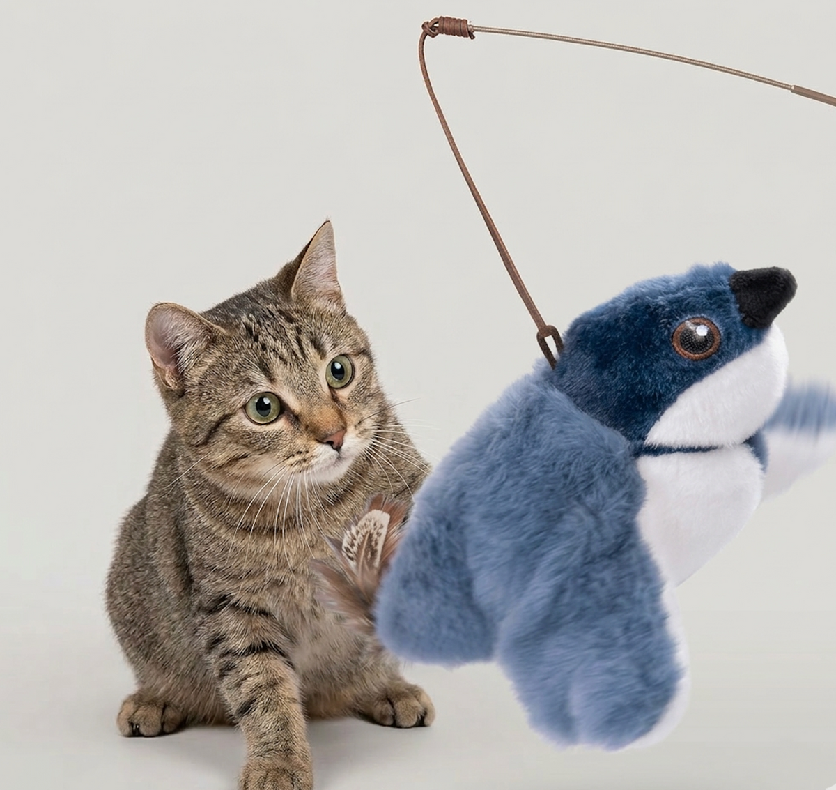 Flapping Bird Cat Toy – Self-Moving Electronic Feather Toy for Cats