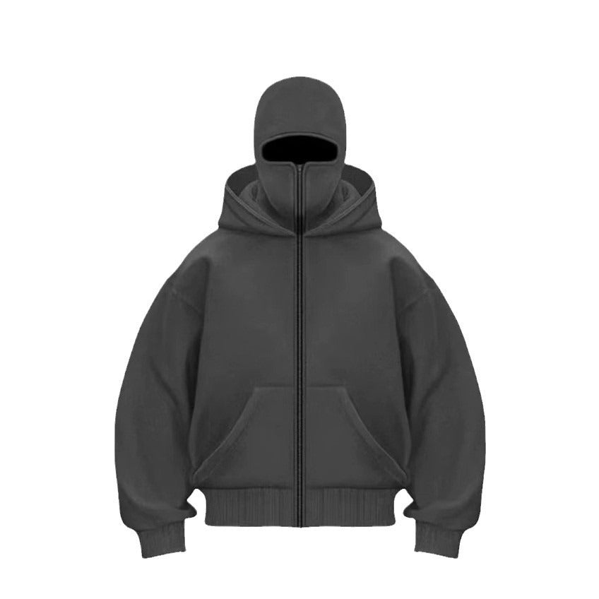 Men's Hooded Zip-Up Baseball Jacket – Lightweight Casual Hoodie (S–3XL)