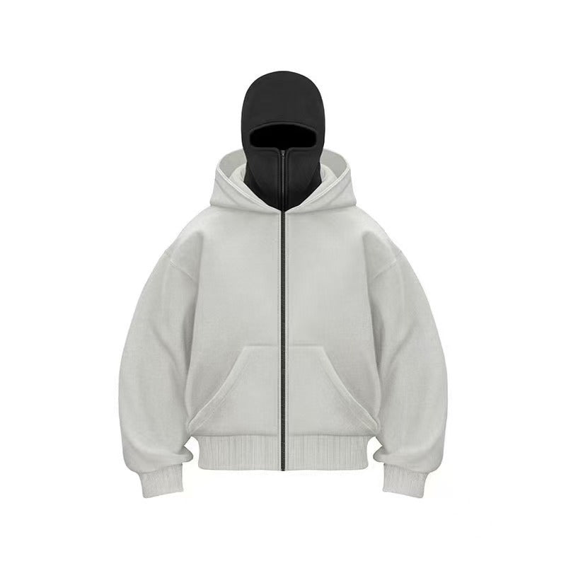 Men's Hooded Zip-Up Baseball Jacket – Lightweight Casual Hoodie (S–3XL)